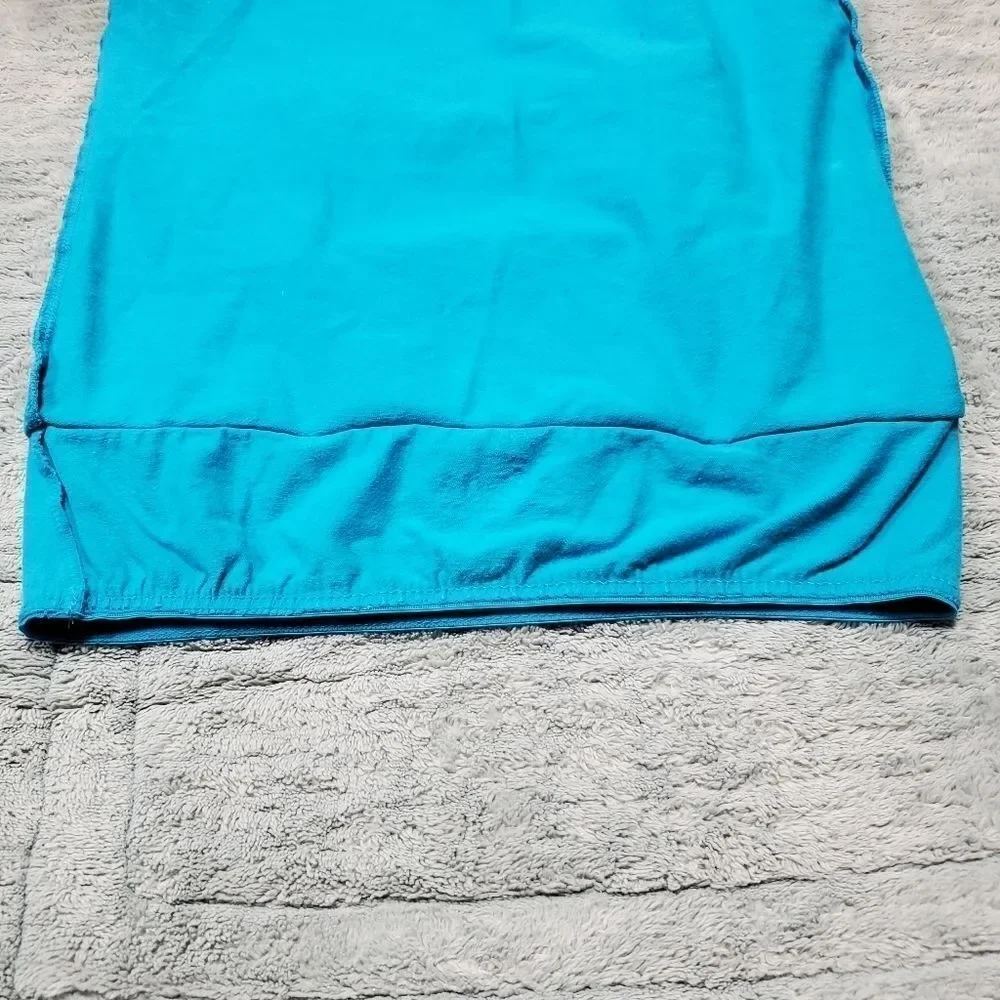 Justice Girls Aqua Blue Tank Top Spaghetti Strap Size 12